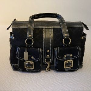 New Coach satchel, never used, black